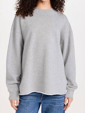 NWT Re/Done Oversized Raw Crewneck Sweatshirt Small + Large